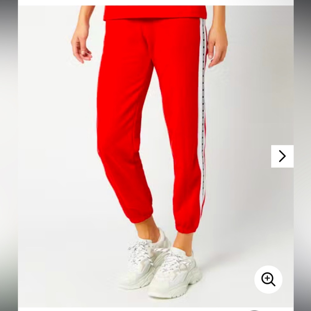 Red MSGM sweatpants